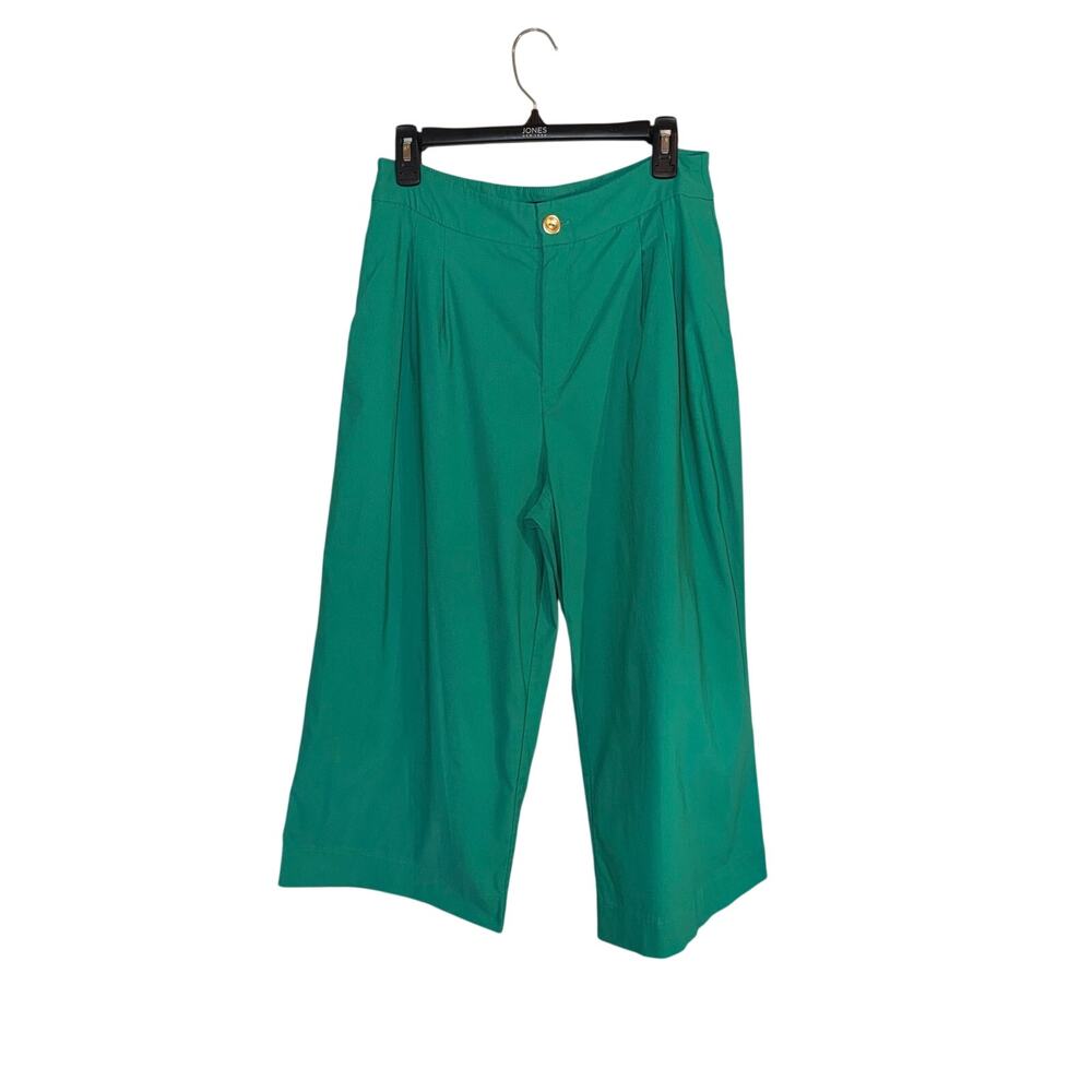 Versona Women’s Size 10 Green High Rise Wide Leg Cropped Pants